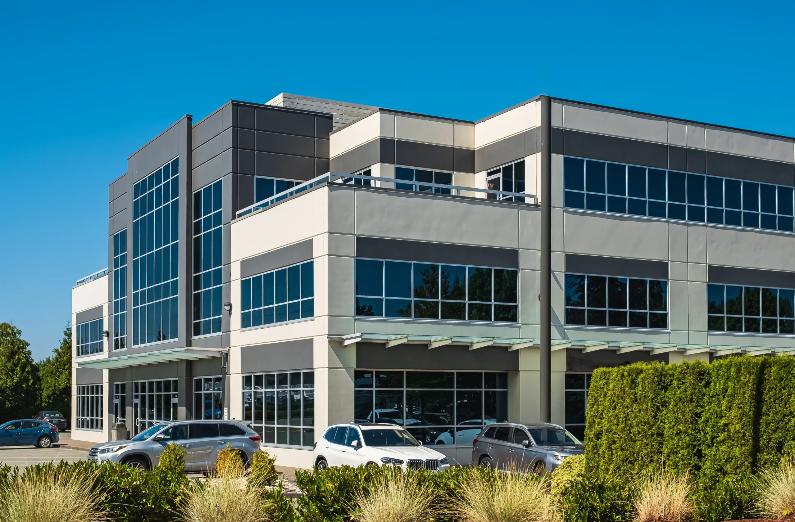 Commercial retail and business building